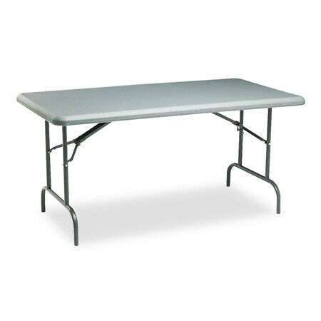 ICEBERG IndestrucTable Industrial Folding Table, Rectangular, 60 in. x 30 in. x 29 in., Charcoal 65217